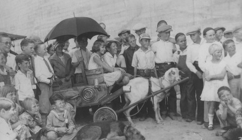 Original "Our Gang" members, silent films in the late 1920's, at the opening of the Broadway Theatre on 400 block North Broadway