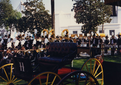 Magnolia High School Marching Band at rededication of the Old Orange County Courthouse on November 12, 1987