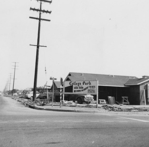 New houses under construction on South Flower Street and Edinger Street