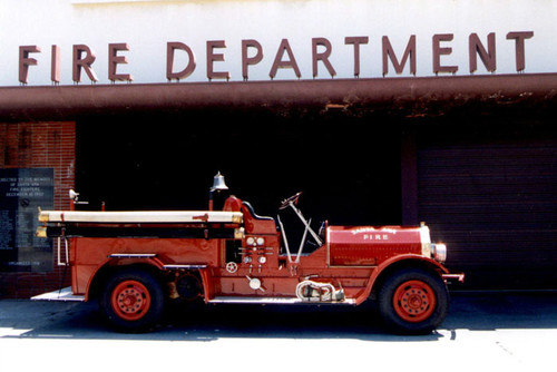 1921 Seagrave Fire Engine at Station #5