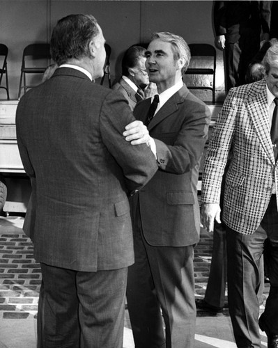 Men at dedication of Santa Ana City Hall on February 9, 1973