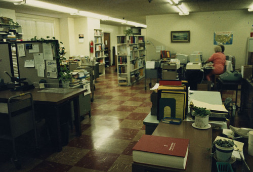 Technical Services at the Santa Ana Public Library in 1987