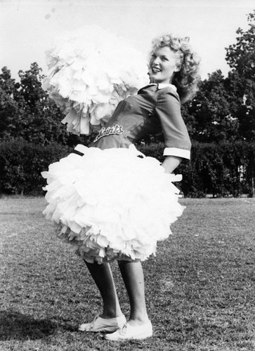 Shirley, Christenson, assistant song leader at Santa Ana High School in 1943