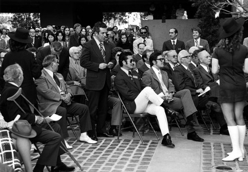 Audience at dedication of Santa Ana City Hall on February 9, 1973