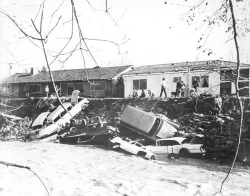 Santiago Creek Flood on February 26, 1969