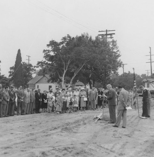 Santa Ana Public Library groundbreaking, 1958