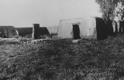 W. view of Jesus Yorba adobe in 1918