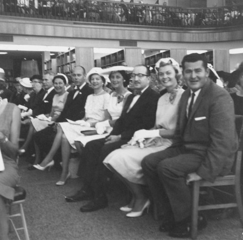 Dedication ceremonies for Santa Ana Public Library at 26 Civic Center Plaza on May 1, 1960