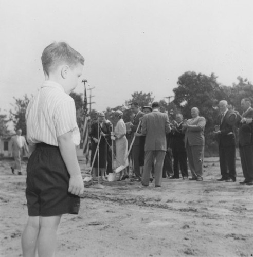 Santa Ana Public Library groundbreaking, 1958