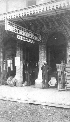 D. W. Swanner & Son Grocery Store on E. 4th St. about 1887