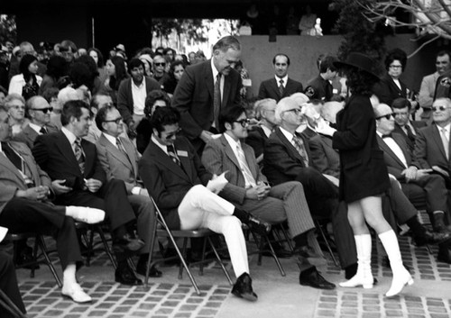 Audience at dedication of Santa Ana City Hall on February 9, 1973