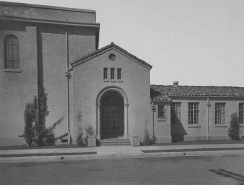 View of the Mortimer Street side of the Ebell Clubhouse on 625 N. French Street