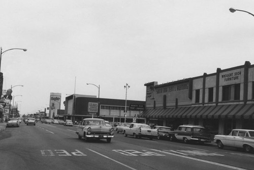 Looking south on S. Main Street in 1960