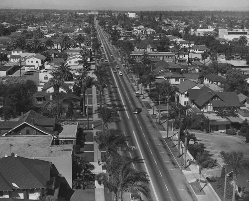 View looking north on Broadway