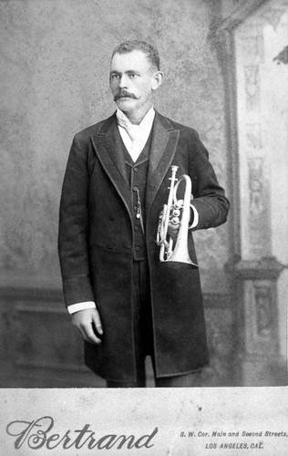 Portrait of W. Frank Harris bandmaster of the Columbia Club Band