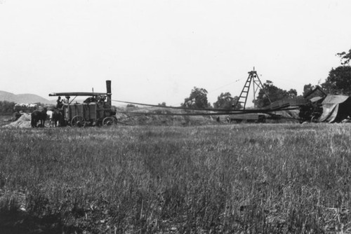 Portable engine in the field