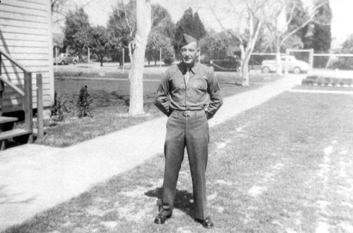 Philip Jack, Assistant Mess Sergeant at the West Coast Air Corps Training Center about 1943