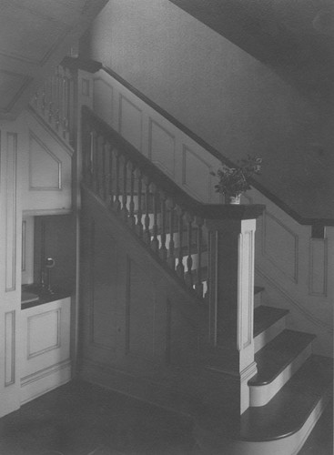 Main Staircase at the C. S. Crookshank residence in Lemon Heights, Tustin