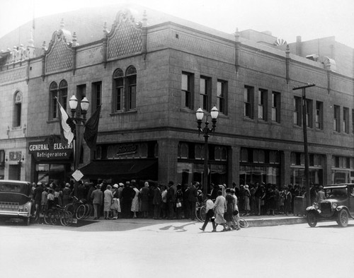 Knights of Pythias Building on the corner of Broadway and 5th Street