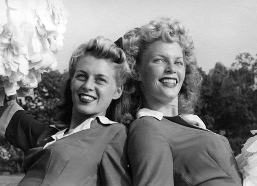 Genevieve Wright and Shirley Christenson from Santa Ana High School, 1943