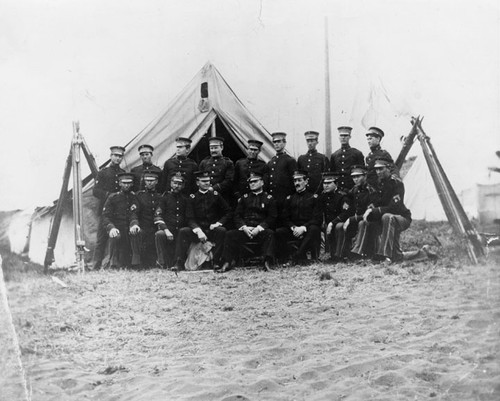 Hospital Corps Detachment, 7th Regiment at the San Francisco Earthquake in April, 1906