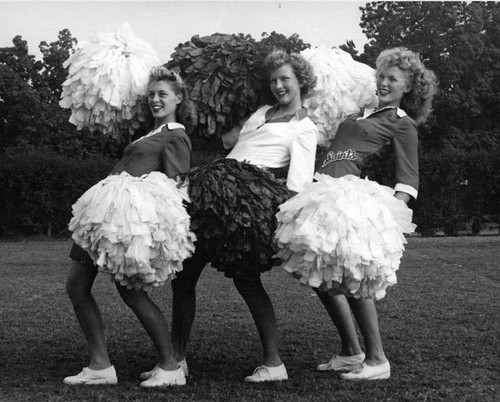 Santa Ana High School song/cheer leaders in 1943