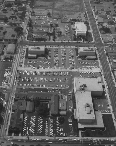 Aerial view of the Orange County Civic Center on September 13, 1966