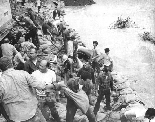 Santiago Creek Flood on February 26, 1969