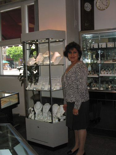 Interior of Teresa's Jewelers on the corner of Broadway and Fourth Street, August 2002