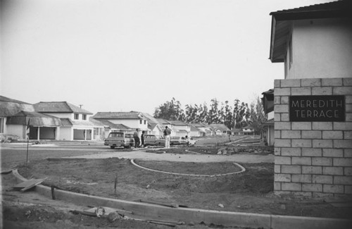 Homes under construction in Meredith Terrace in 1965