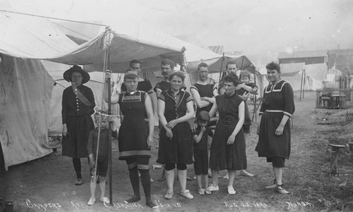 Campers at Catalina Island, August 22, 1891