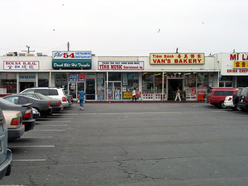 Van's Bakery and Pho 54 on the corner of Bolsa and Magnolia