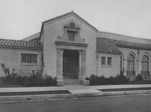 Ebell Clubhouse on 625 N. French Street, French Street Entrance