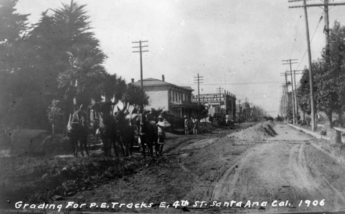 Pacific Electric Railway on E. 4th, 1906