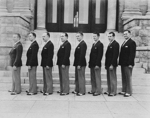 Sol N. Gonzales and his musical group prop. cafe at 902 E. 4th about 1930