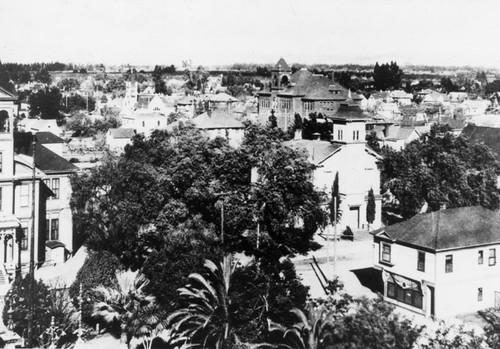 View from Courthouse looking Northeast in 1910