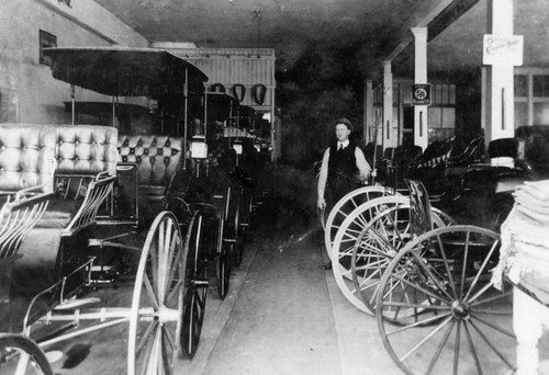 Wm. F. Lutz Co., Carriage Shop on Fourth & French Streets about 1900