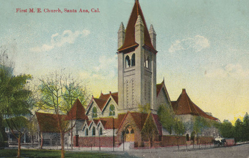 First M. E. Church at Spurgeon N E corner Sixth