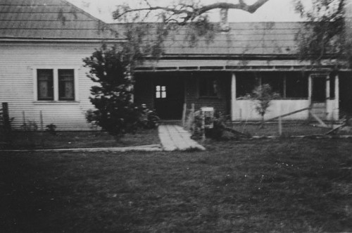 Exterior view of the Gabe Allen adobe 1871 Addition located on Rancho Santiago de Santa Ana