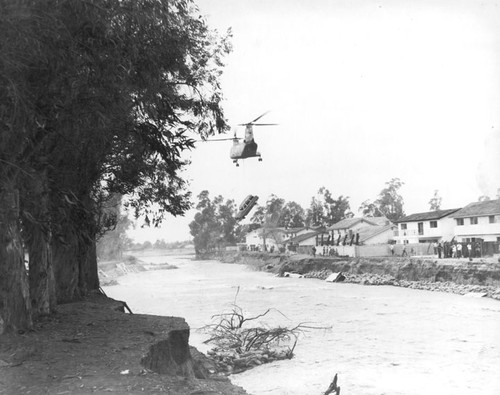 Santiago Creek Flood on February 26, 1969