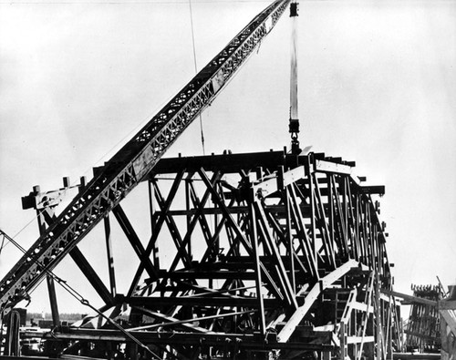 Lighter than Air Hangars (Blimps) at the Marine Corps Helicopter Air Station about 1940