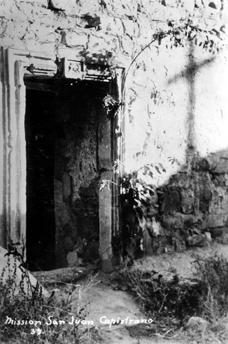 Door detail at Mission San Juan Capistrano