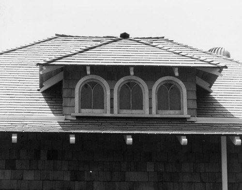 Dormer (north side) of the Dr. J. A. Hatch house about 1981