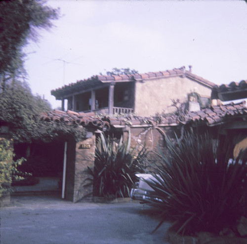 Charles Brisco home at 1725 College on the corner of 17th and College, February 1965