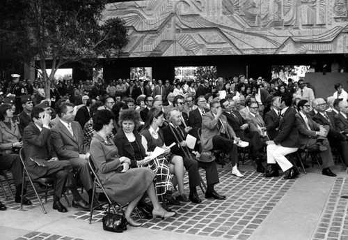 Audience at dedication of Santa Ana City Hall on February 9, 1973