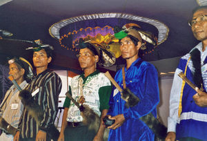 New Christian tribal people are testifying their faith, NELC, North India, November 2000. "Befo
