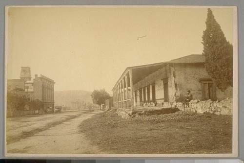 Old Adobe Building, Main St. opposite Clock Building, Santa Barbara, California, April 21st, 1884