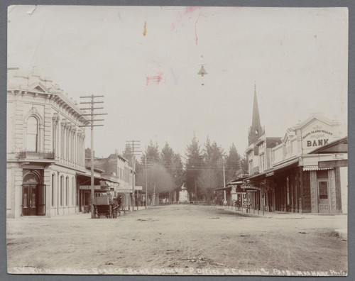 Main Street, South of Franklin Street, Santa Clara, California, 1898