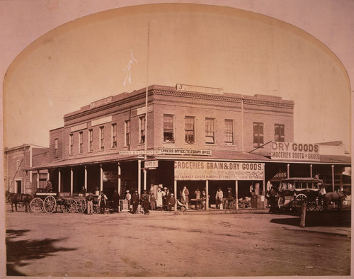 J. Widney Mercantile at Franklin & Main Sts., Santa Clara, ca. 1880