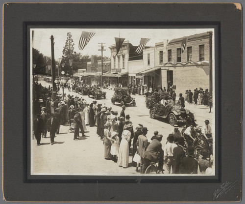 Cherry Carnival Parade, Franklin Street, Santa Clara, ca. 1914